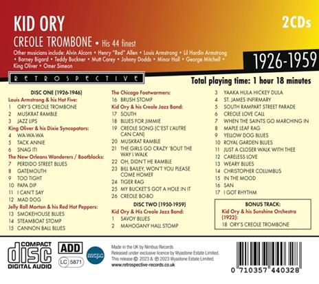 Creole Trombone - CD Audio di Kid Ory - 2