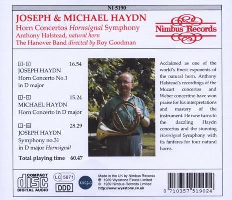 Concerti per Corno - CD Audio di Franz Joseph Haydn - 2