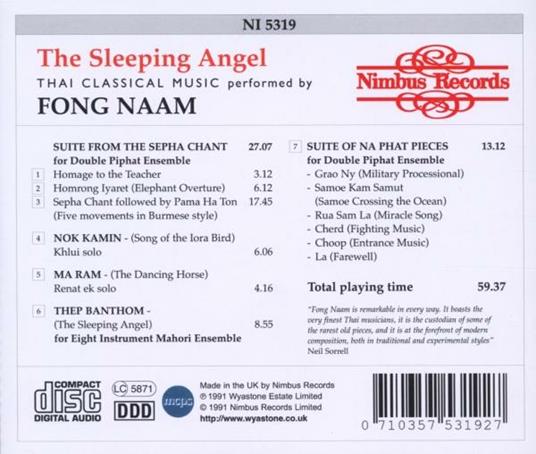 Sleeping Angel - CD Audio di Fong Naam - 2