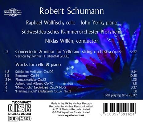 Cello Concerto - CD Audio di Robert Schumann - 2
