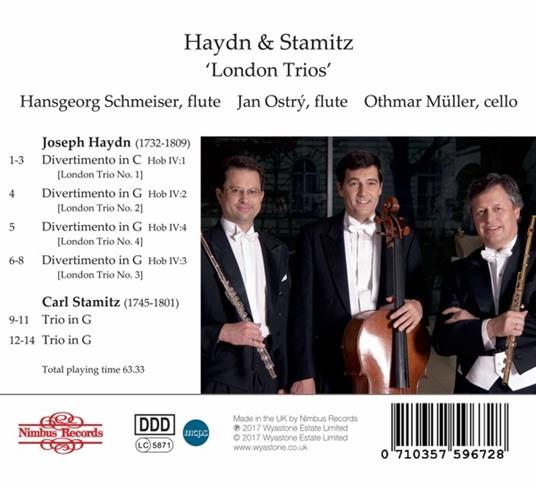 London Trios - CD Audio di Franz Joseph Haydn,Carl Stamitz - 2