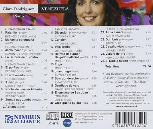 Venezuela - CD Audio di Clara Rodriguez - 2