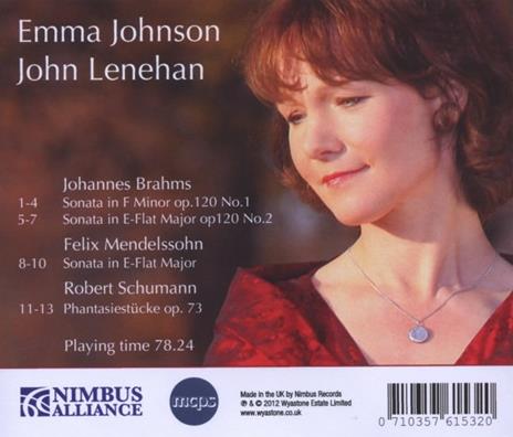 Sonate per clarinetto e pianoforte n.1, n.2 - CD Audio di Johannes Brahms - 2