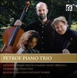 Trio op.70 n.1 / Trio per pianoforte / Romanze senza parole - CD Audio di Ludwig van Beethoven,Pyotr Ilyich Tchaikovsky,Felix Mendelssohn-Bartholdy,Petrof Piano Trio
