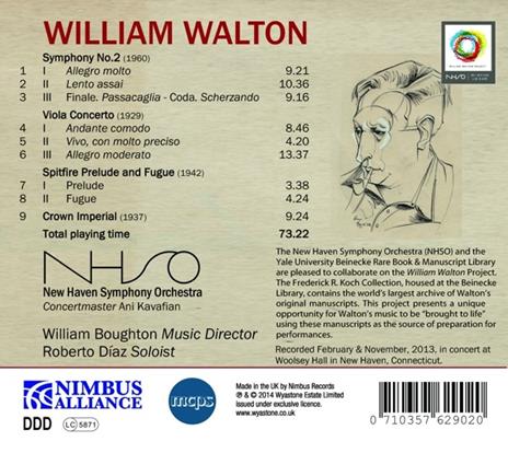 Sinfonia n.2 - CD Audio di William Walton - 2