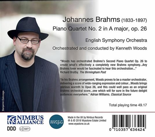 Piano Quartet 2 in A Major - CD Audio di Johannes Brahms - 2