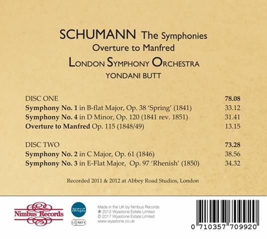 Sinfonie Complete - CD Audio di Robert Schumann - 2