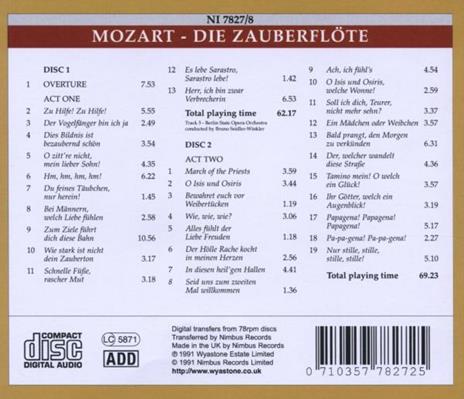 Il Flauto Magico (Die Zauberflöte) - CD Audio di Wolfgang Amadeus Mozart - 2