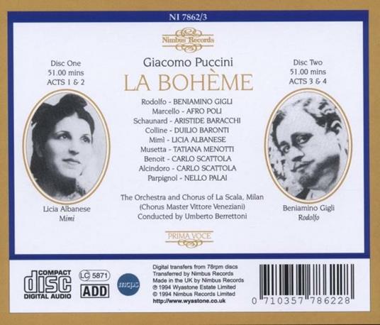 La Bohème - CD Audio di Giacomo Puccini - 2