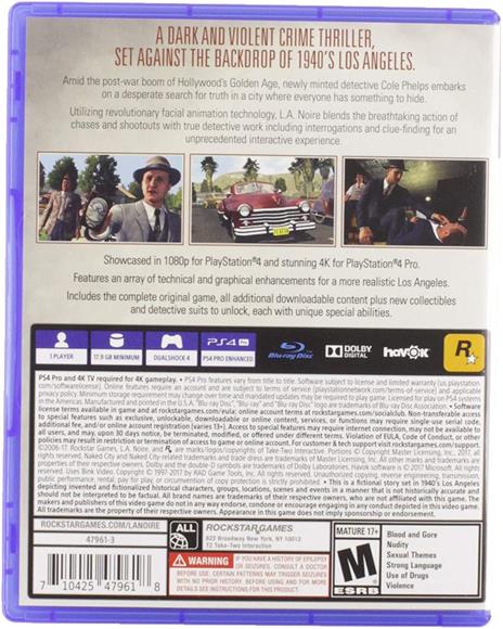 Take-Two Interactive L.A. Noire Standard PlayStation 4 - 3