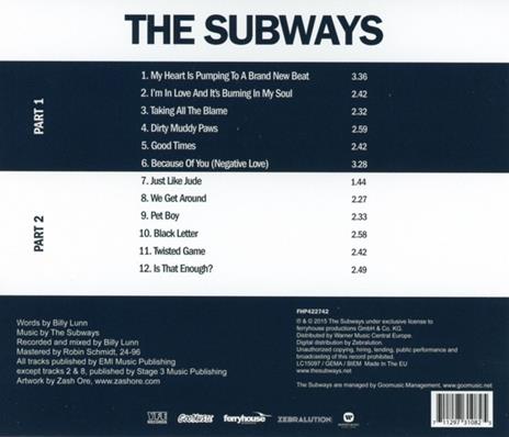 Subways - CD Audio di Subways - 2