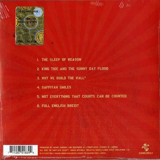 Bridges Not Walls - CD Audio di Billy Bragg - 2