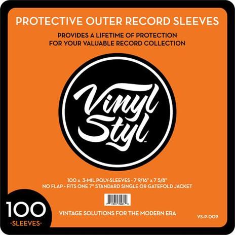 Vinyl Styl - Protective Outer Single Record Sleeves 100 Pz (Buste Protettive 45 Giri) - 2