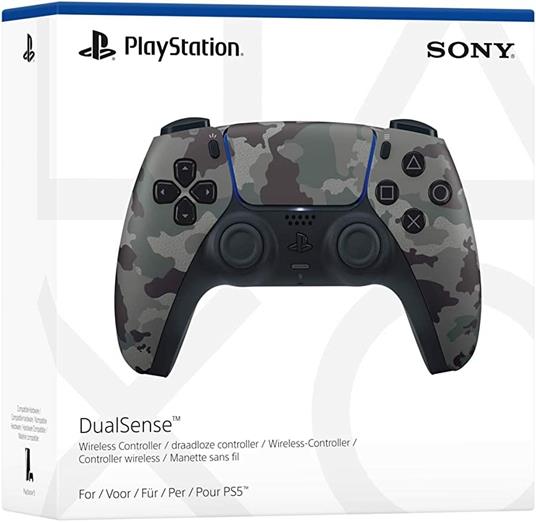 SONY PS5 Controller Wireless DualSense Grey Camo - gioco per Console e  accessori - SONY - Controller e Gamepad - Videogioco