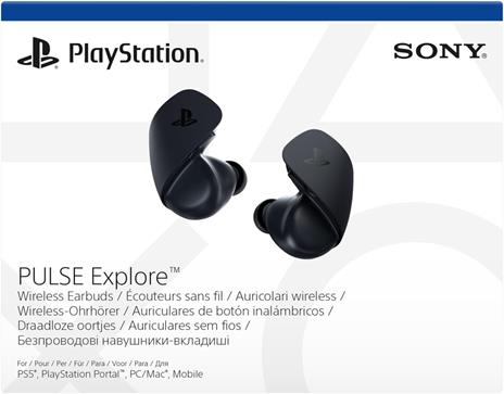 SONY PS5 Auricolari Pulse Explore Midnight Black - 5