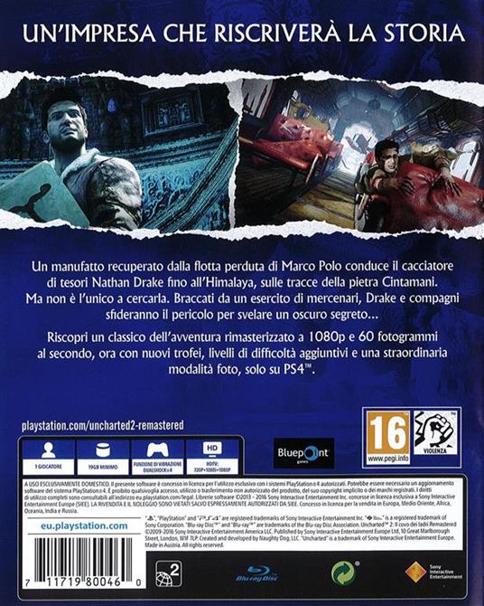 Uncharted 2:Il Covo dei Ladri Remastered - PS4 - 3