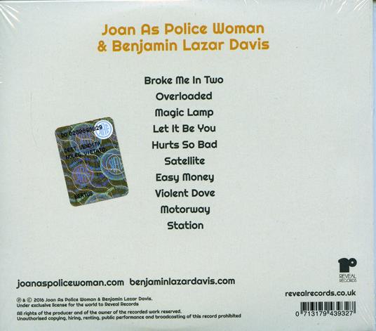 Let it Be You - CD Audio di Joan As Police Woman - 2