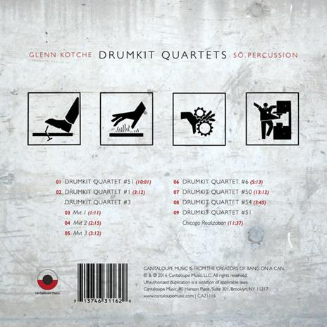 Drumkit Quartets - CD Audio di Glenn Kotche - 2