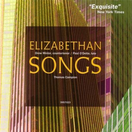 Elizabethan Songs - CD Audio di Thomas Campion