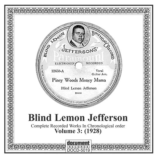 Vol.3 1928 - CD Audio di Blind Lemon Jefferson