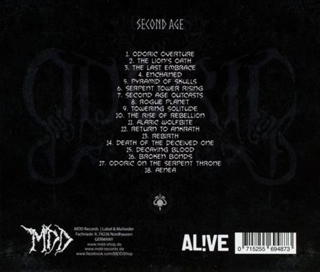 Second Age - CD Audio di Realms of Odoric - 2