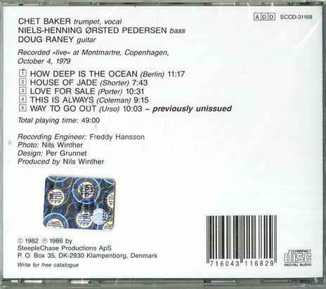 Live in Montmatre vol.2 - CD Audio di Chet Baker - 2