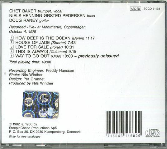 Live in Montmatre vol.2 - CD Audio di Chet Baker - 2