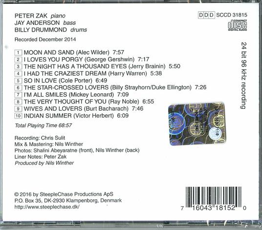 Standards - CD Audio di Peter Zak - 2