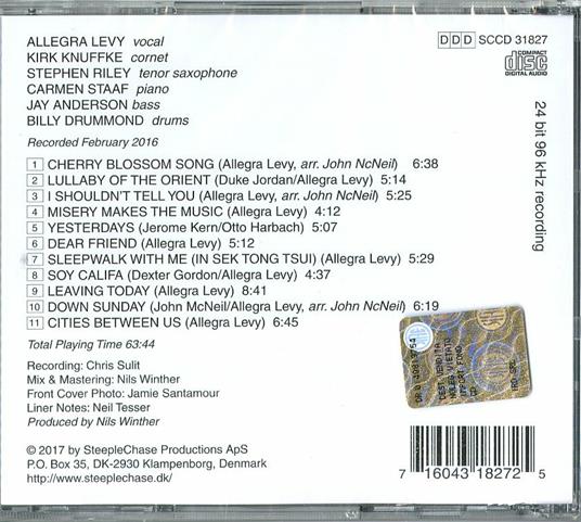 Cities Between Us - CD Audio di Allegra Levy - 2