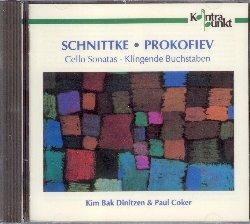 Sonate per violoncello - Klingende Buchstaben - CD Audio di Sergei Prokofiev,Alfred Schnittke