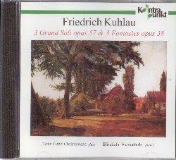 3 Grand soli op.57 - Fantasia op.38 - CD Audio di Friedrich Kuhlau,Elisabeth Westenholz,Toke Lund Christiansen