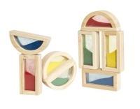 Blocchi di Legno con Sabbia Colorata 8 Pezzi