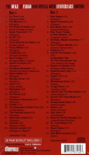 Duke at Fargo 1940 Specia - CD Audio di Duke Ellington - 2
