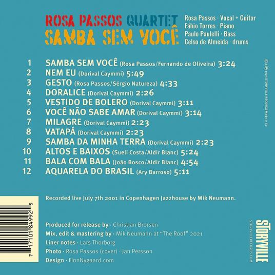 Samba Sem Voce - CD Audio di Rosa Passos - 2