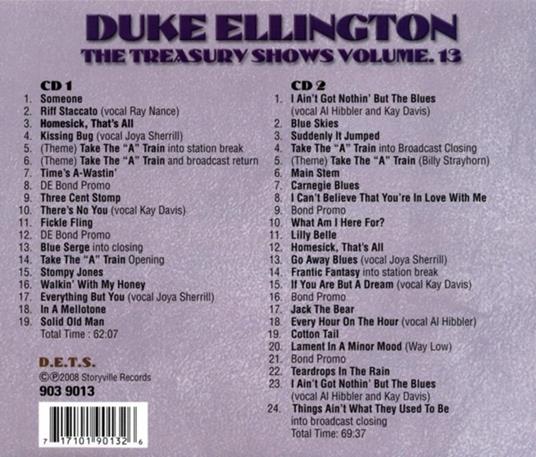The Treasury Shows vol.13 - CD Audio di Duke Ellington