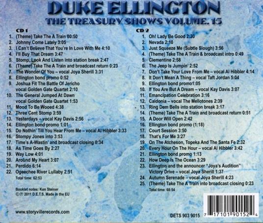 Treasury Shows 15 - CD Audio di Duke Ellington