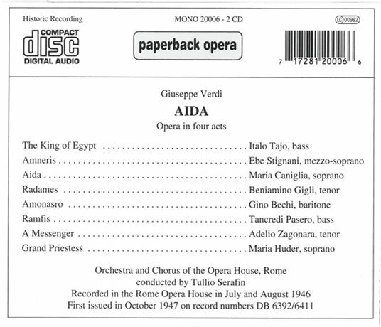Aida - CD Audio di Giuseppe Verdi - 2