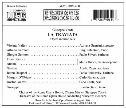 La Traviata - CD Audio di Giuseppe Verdi - 2