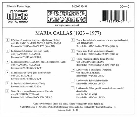 Opera Arias - CD Audio di Maria Callas - 2