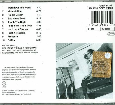 Landing on Water - CD Audio di Neil Young - 2