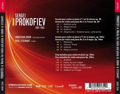 Sonate per Pianoforte n.1, n.2 - CD Audio di Sergei Prokofiev - 2