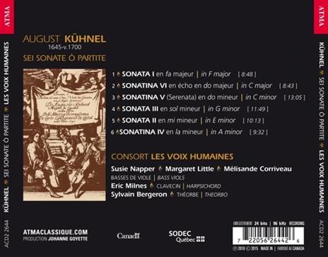 Sei Sonate - CD Audio di Les Voix Humaines - 2