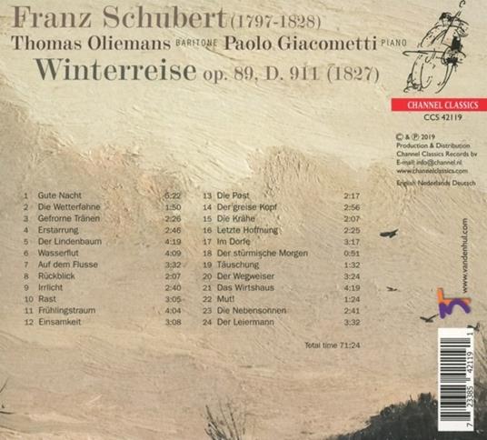 Winterreise - CD Audio di Franz Schubert - 2