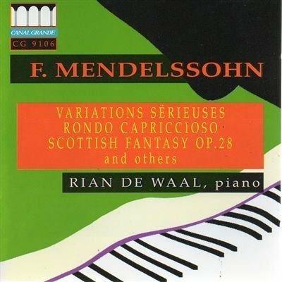 Variations serieuses op 54 in re (1841) per piano - CD Audio di Felix Mendelssohn-Bartholdy
