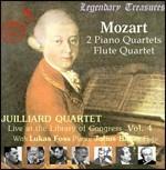 2 Quartetti con pianoforte - Quartetto con flauto - CD Audio di Wolfgang Amadeus Mozart,Juilliard String Quartet