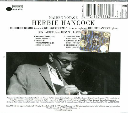 Maiden Voyage (Rudy Van Gelder) - CD Audio di Herbie Hancock - 2