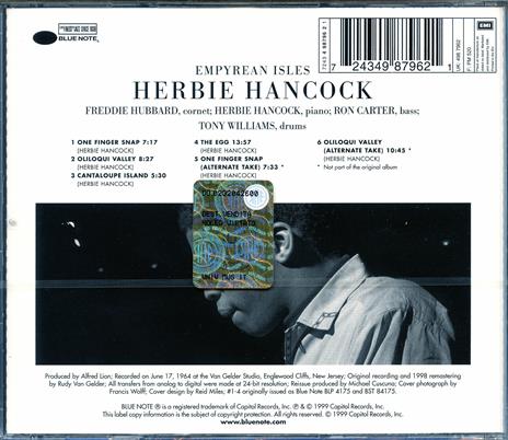 Empyrean Isles (Rudy Van Gelder) - CD Audio di Herbie Hancock - 2