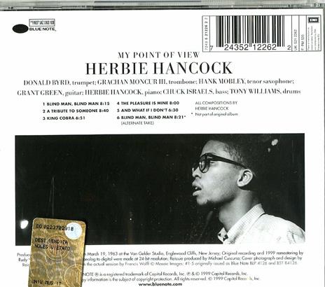 My Point of View (Rudy Van Gelder) - CD Audio di Herbie Hancock - 2