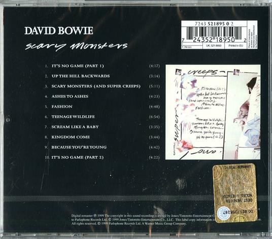 Scary Monsters - CD Audio di David Bowie - 2