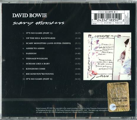 Scary Monsters - CD Audio di David Bowie - 2